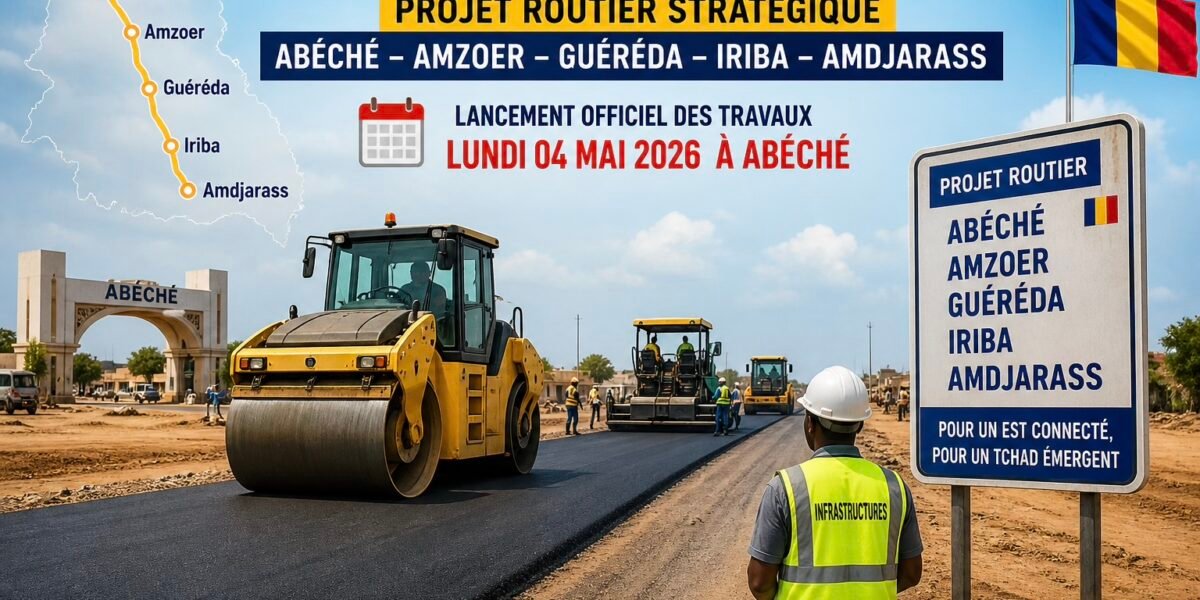 Tchad : un projet routier stratégique pour relier Abéché, Amzoer, Guéréda, Iriba et Amdjarass